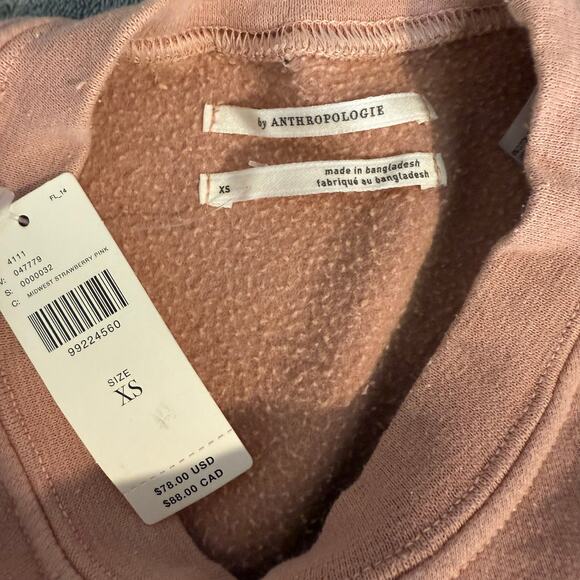 By Anthropologie Strawberry Sweatshirt, XS - Picture 6 of 7